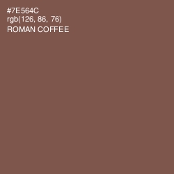 #7E564C - Roman Coffee Color Image